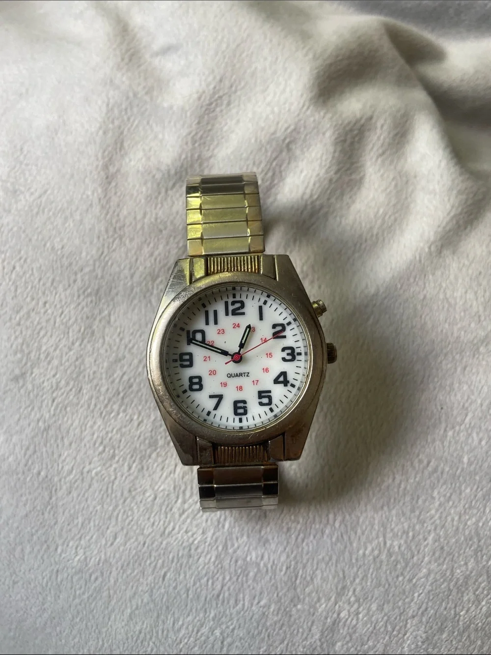 MDC Infantry Mens Military Field Watch 12/24 Hour Quartz MDC74859W Untested